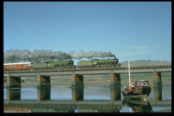 182093 Mayflower And Flying Scotsman Skirt The Cumbrian Coast A4 Photo Print