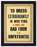 1829 to dress extravagantly 2 Vintage Advert A4 Photo Print