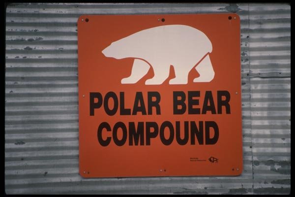 183047 Polar Bear Jail, Churchill, Manitoba A4 Photo Print