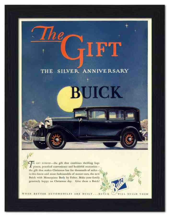 1836 the gift buick 1930s 2 Vintage Advert A4 Photo Print