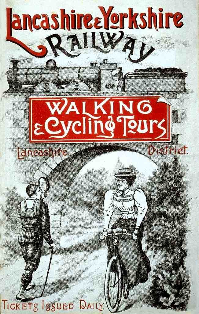 184 Walking Cycling Tours Vintage A4 Photo Print