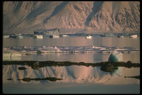 184015 Pack Ice, Cumberland Sound, N.W.T. A4 Photo Print