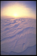 184030 Ice And Windblasted Snow, N.W.T. A4 Photo Print