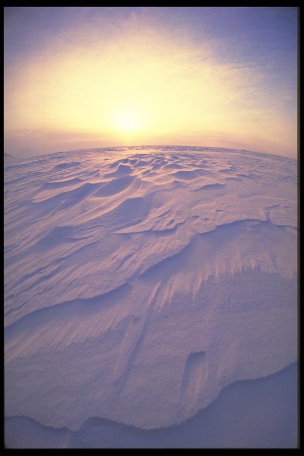 184030 Ice And Windblasted Snow, N.W.T. A4 Photo Print