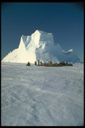 184046 Iceberg And Ski doos, Bylot Island, N.W.T. A4 Photo Print