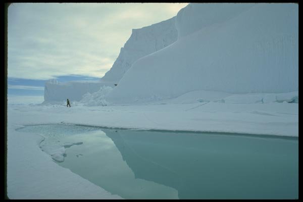 184071 Melt Pool And Iceberg A4 Photo Print