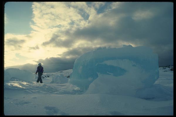 184086 Sea Ice, Bylot Island A4 Photo Print