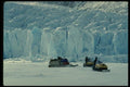 184087 Ski doos And Glacier, North Baffin National Park A4 Photo Print
