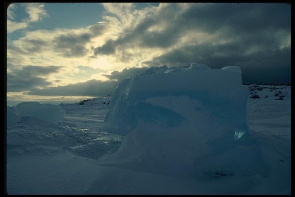 184088 Sea Ice At Sunset A4 Photo Print