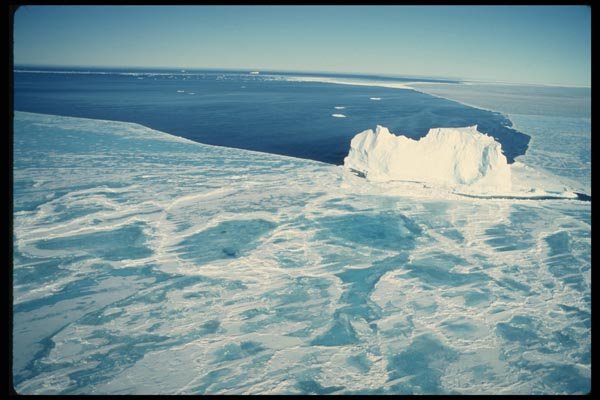184096 Iceberg During Breakup, Baffin Coast A4 Photo Print