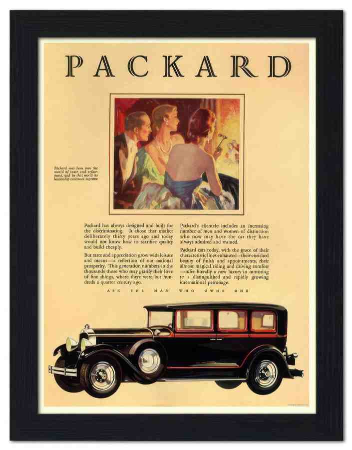 1842 packard 1928 2 Vintage Advert A4 Photo Print
