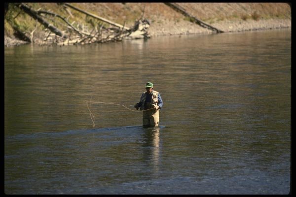 185004 Western Trout Fishing A4 Photo Print