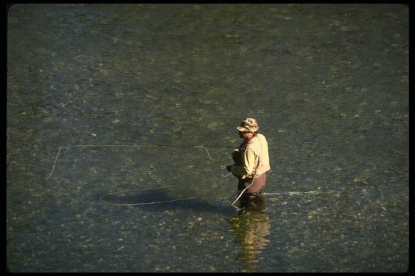 185009 Western Trout Fishing A4 Photo Print