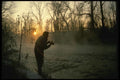 185017 Winter Fly fishing A4 Photo Print