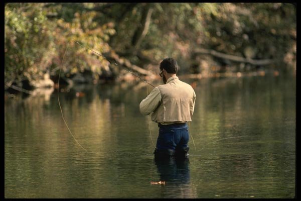 185019 Spring Summer Fly fishing A4 Photo Print
