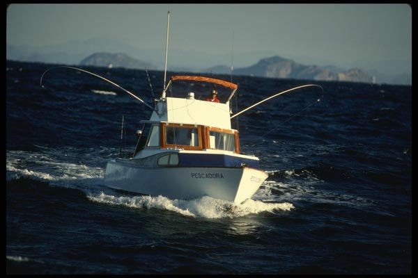 185027 Marlin Boat A4 Photo Print
