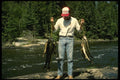 185029 Angler With Big Strings Of Walleye A4 Photo Print