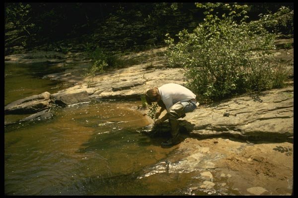 185049 Fisherman By Waters Edge A4 Photo Print