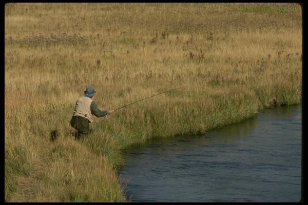 185060 Western Trout Fishing A4 Photo Print