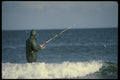 185062 Surf Fisherman A4 Photo Print