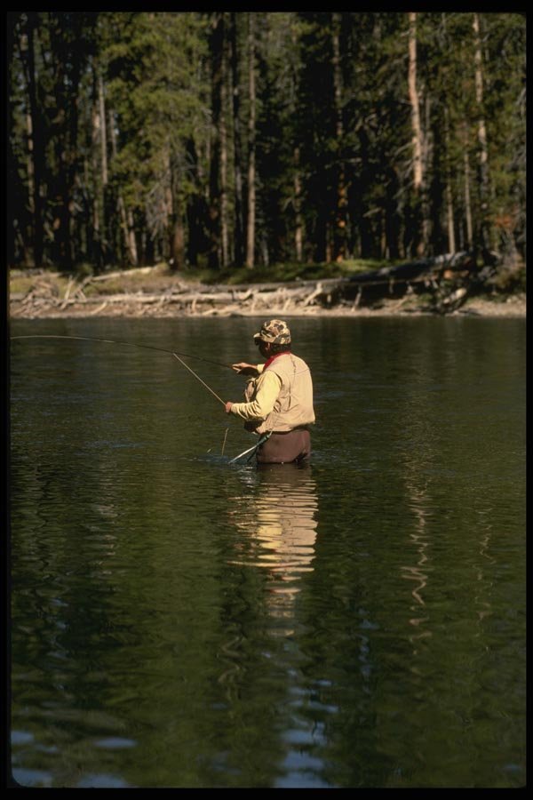 185067 Western Trout Fishing A4 Photo Print