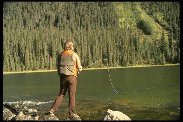 185070 Fly fishing A4 Photo Print