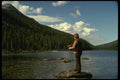 185076 Spin fishing In Lake A4 Photo Print