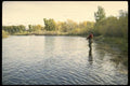 185084 Trout Fishing In Wyoming A4 Photo Print