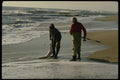 185089 Surf Fisherman Landing Big Red Drum A4 Photo Print