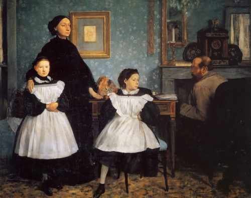 1860 La Famille Bellelli Huile Sur Toile A4 Photo Print