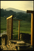 187000 Traditional Wood Frame Window, Besisahar Village A4 Photo Print