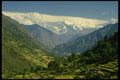 187001 Rice Terraces With Annapurna Range In Distance A4 Photo Print