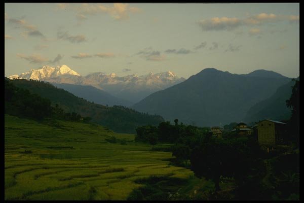 187004 Early Morning In Central Nepal A4 Photo Print