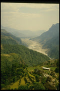 187007 Looking South Down Kali Gandaki River Valley A4 Photo Print