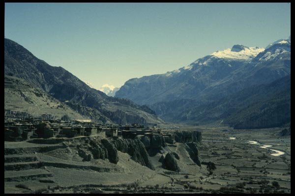 187017 Manang Village A4 Photo Print