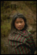 187023 Nepali Hill Girl A4 Photo Print