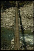 187026 Bridge Over Dudh Kosi River A4 Photo Print