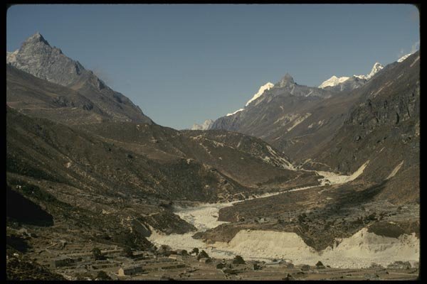 187030 Looking North From Thame Toward Nangpala Pass A4 Photo Print