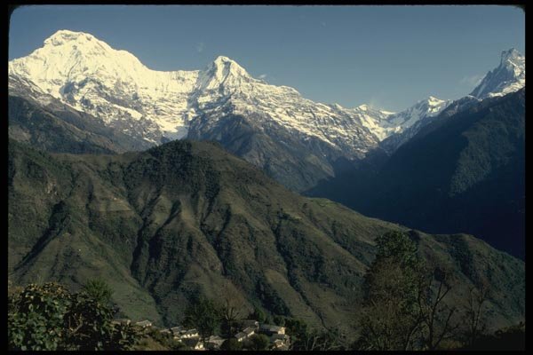 187035 View North To The Annapurna Range And Valley A4 Photo Print