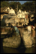 187042 Clothes Dry At Pashupatinath Temple A4 Photo Print