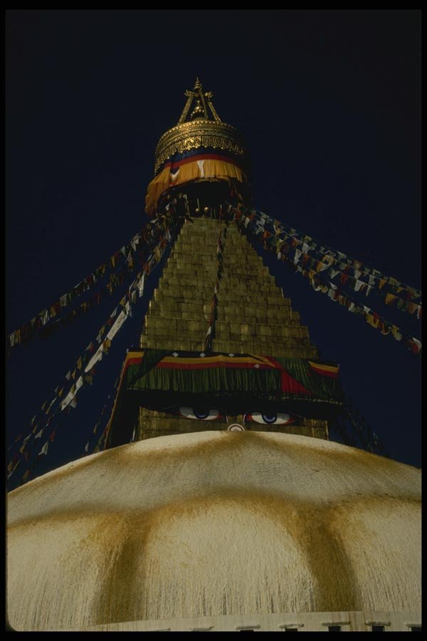 187043 Buddha Eyes Of Bodnath Stupa, Katmandu A4 Photo Print
