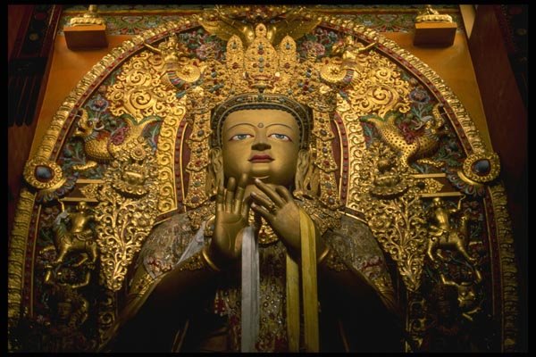 187052 Sakyamuni Buddha, Bodnath Monastery A4 Photo Print