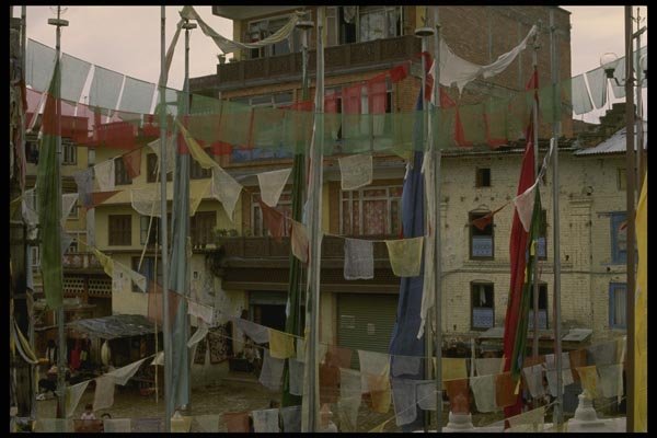 187053 Prayer Flags At Bodnath A4 Photo Print