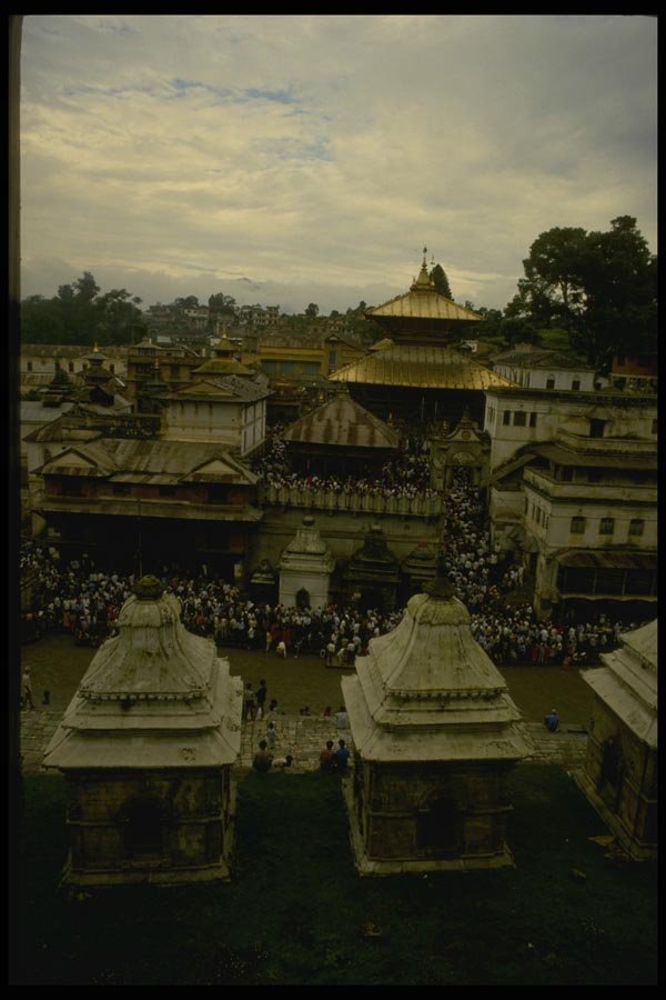 187066 Festival Gathering At Pashupatinath A4 Photo Print