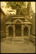 187082 Small City Square With Temple For Local Deities, Katmandu A4 Photo Print