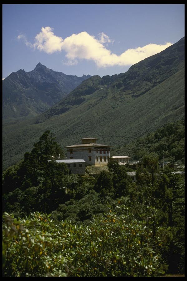 187095 Tibetan Temple, Khumbu Region A4 Photo Print