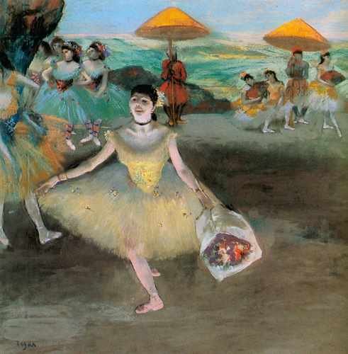 1877 La Danseuse Au Bouquet Saluant A4 Photo Print