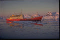 188013 RRS Shackleton And Ice Floes In The Evening Light A4 Photo Print