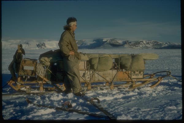 188044 The Loading Sledge, James Ross Island In Background A4 Photo Print