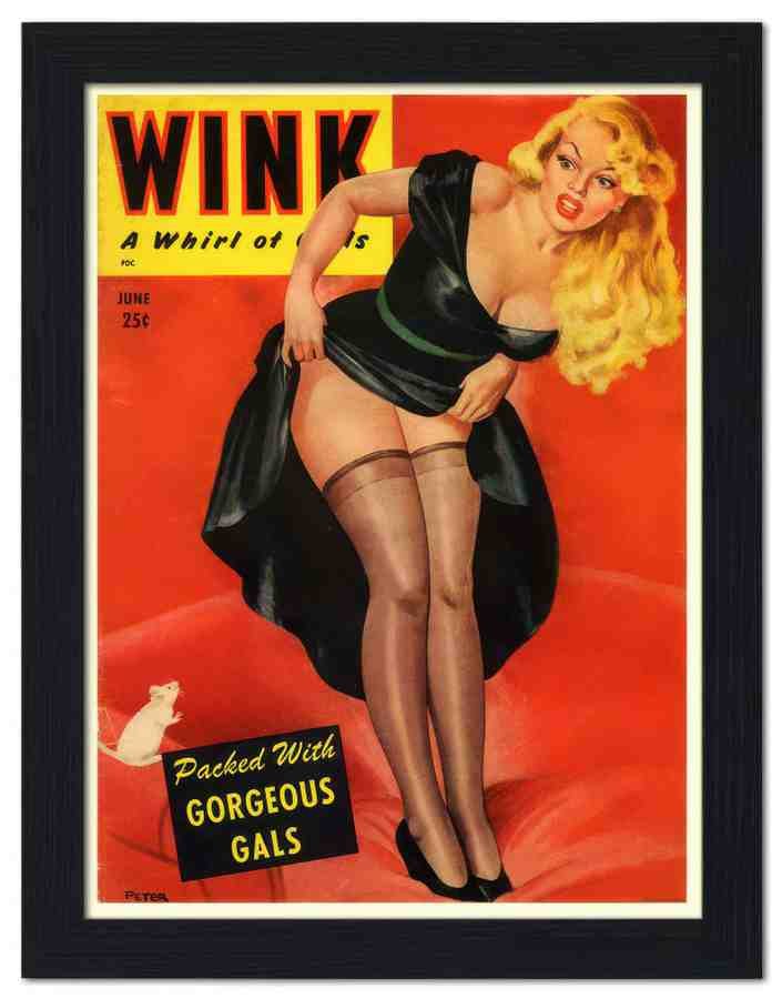 1885 wink 2 Vintage Advert A4 Photo Print